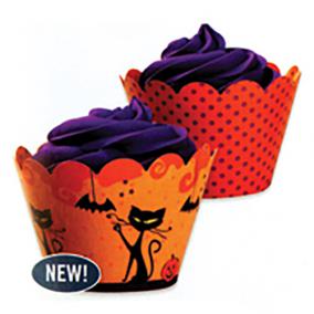 Halloween Reversible Cupcake Wraps - 12pcs - BA10233